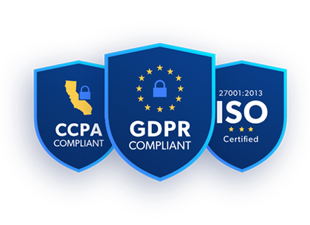 Insignias CCPA GDPR ISO